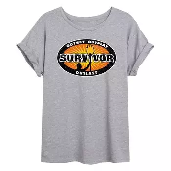 Футболка с логотипом Survivor для юниоров и струящимся рисунком Licensed Character