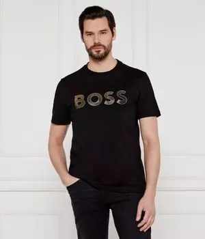 Футболка с логотипом tl Regular fit Boss Green, черный
