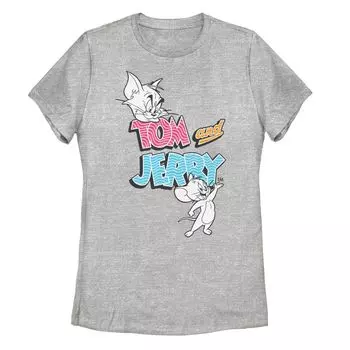 Футболка с логотипом Tom And Jerry Cat And Mouse для юниоров Licensed Character