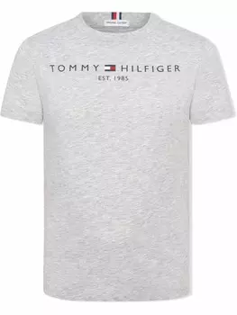 Футболка с логотипом Tommy Hilfiger Junior, серый