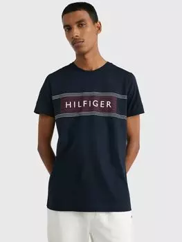 Футболка с логотипом Tommy Hilfiger Love Stripe, Desert Sky