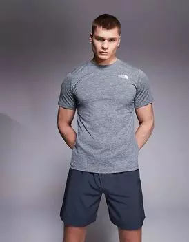 Футболка с логотипом Training 24/7 серого цвета The North Face