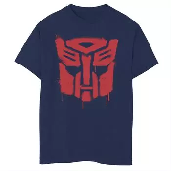 Футболка с логотипом Transformer Drippy Autobot для мальчиков 8–20 лет Licensed Character