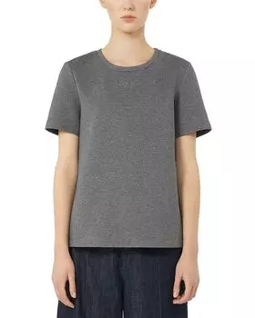 Футболка с логотипом Tubo Max Mara, серый