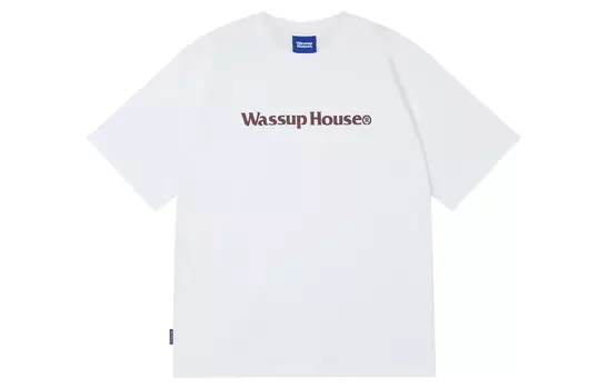 Футболка с логотипом унисекс Wassup, белый