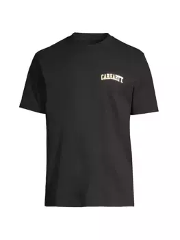 Футболка с логотипом университета Carhartt Wip, цвет black gold