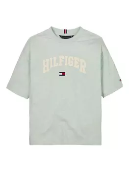 Футболка с логотипом университета Tommy Hilfiger Junior, зеленый