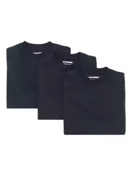 Футболка с логотипом (упаковка из трех штук) JIL SANDER, синий