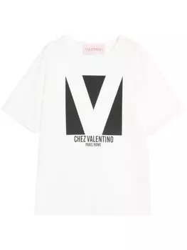 Футболка с логотипом Valentino Garavani, белый