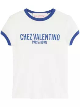 Футболка с логотипом VALENTINO GARAVANI, белый