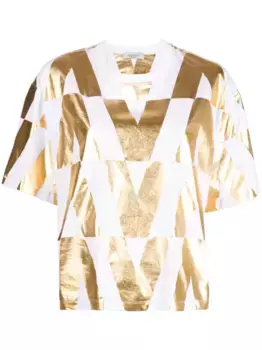 Футболка с логотипом VALENTINO GARAVANI, белый