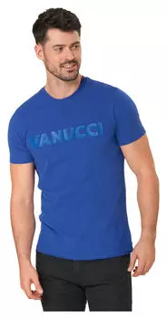 Футболка с логотипом Vanucci, синий