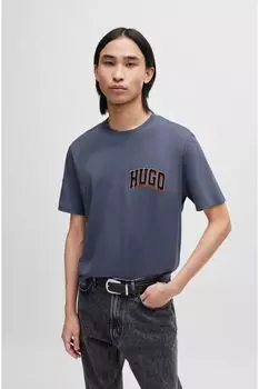 Футболка с логотипом Varisty Hugo, синий