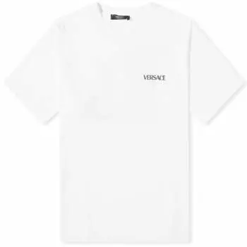 Футболка с логотипом Versace, белый