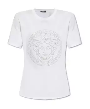 Футболка с логотипом Versace, белый