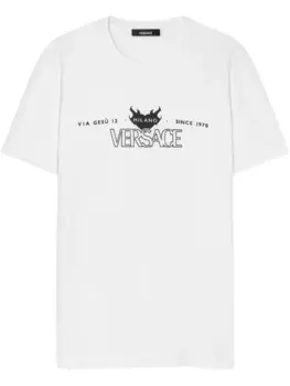 Футболка с логотипом Versace, белый
