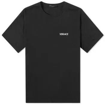 Футболка с логотипом Versace, черный