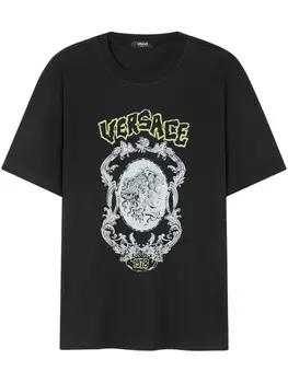 Футболка с логотипом Versace, черный