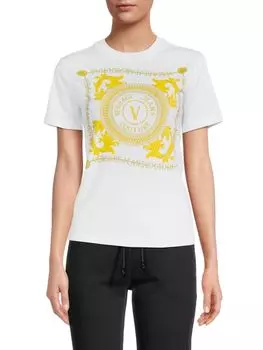 Футболка с логотипом Versace, цвет White Gold