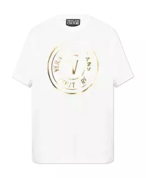 Футболка с логотипом Versace Jeans Couture, белый