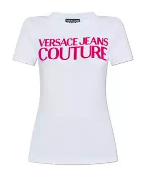 Футболка с логотипом Versace Jeans Couture, белый
