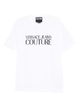 Футболка с логотипом Versace Jeans Couture, белый