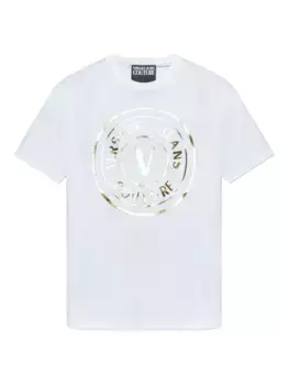 Футболка с логотипом Versace Jeans Couture, белый