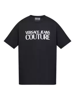 Футболка с логотипом Versace Jeans Couture, черный