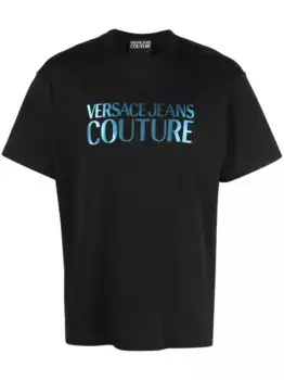 Футболка с логотипом Versace Jeans Couture, черный