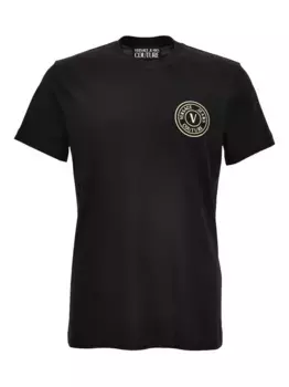 Футболка с логотипом Versace Jeans Couture, черный