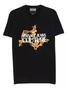 Футболка с логотипом Versace Jeans Couture, черный