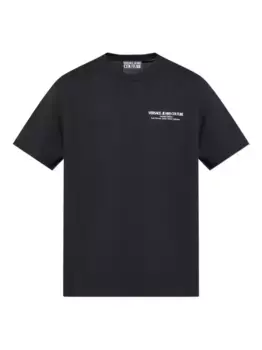 Футболка с логотипом Versace Jeans Couture, черный
