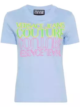 Футболка с логотипом Versace Jeans Couture, синий