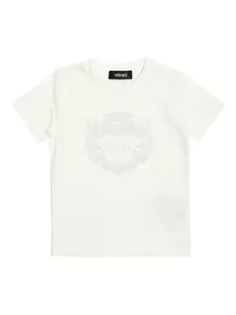 Футболка с логотипом Versace Kids, белый