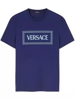 Футболка с логотипом Versace, синий