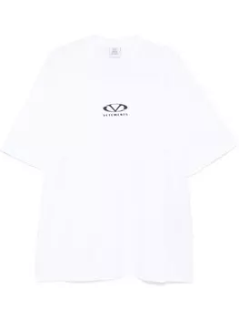 Футболка с логотипом VETEMENTS, белый