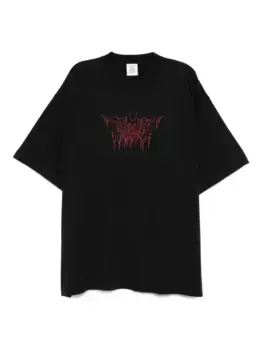 Футболка с логотипом VETEMENTS, черный