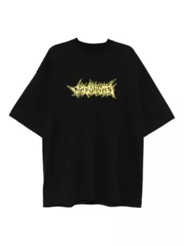 Футболка с логотипом VETEMENTS, черный