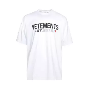 Футболка с логотипом Vetements, цвет Белый
