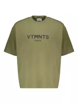 Футболка с логотипом VETEMENTS, зеленый
