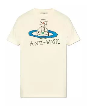 Футболка с логотипом Vivienne Westwood, бежевый