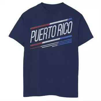 Футболка с логотипом в косую полоску Gonzales Puerto Rico для мальчиков Licensed Character