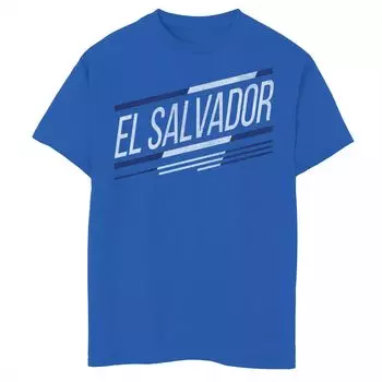 Футболка с логотипом в косую полоску Gonzalez El Salvador для мальчиков Licensed Character