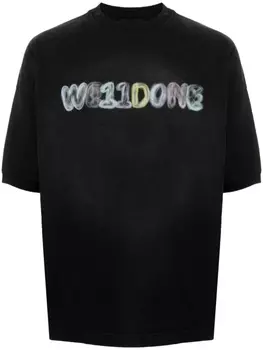 Футболка с логотипом We11done, черный