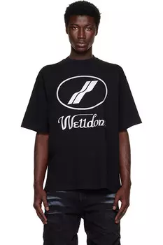 Футболка с логотипом We11Done We11Done, черный