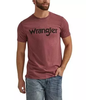 Футболка с логотипом Wrangler с короткими рукавами, красный