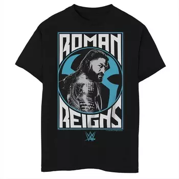 Футболка с логотипом WWE Roman Reigns Sees You для мальчиков 8–20 лет Licensed Character, черный