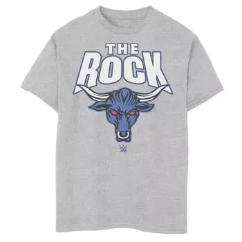 Футболка с логотипом WWE The Rock Role Knower Bull для мальчиков 8–20 лет и Husky Licensed Character
