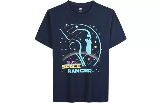 Футболка с логотипом X Buzz Lightyear, унисекс Gap, белый