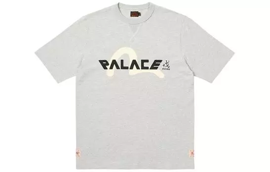 Футболка с логотипом X Evisu PALACE, серый
